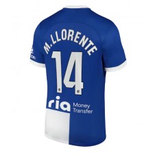 Atletico Madrid Marcos Llorente #14 Bortedrakt 2023-24 Kortermet